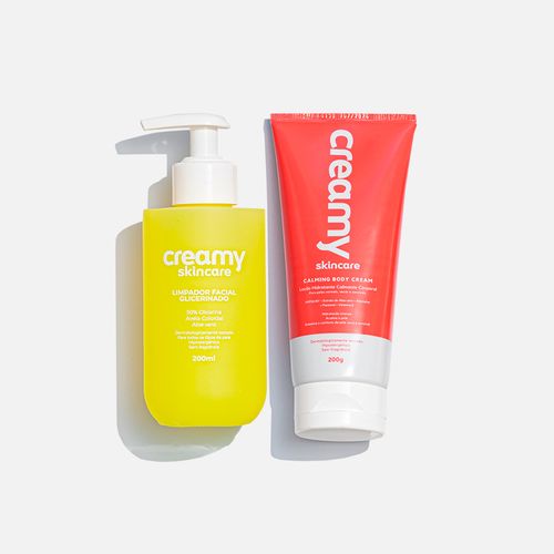 Duo Limpador Glicerinado + Calming Body Cream